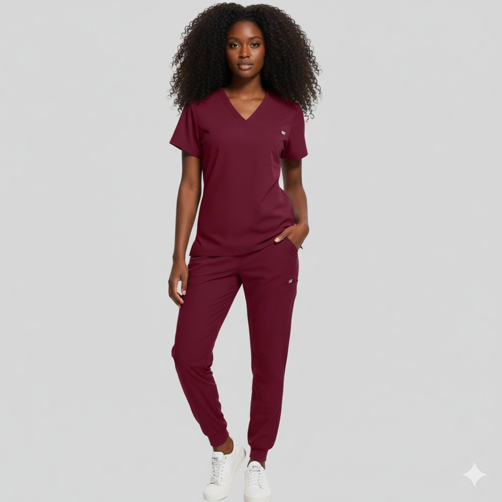 StretchFit Doctor & Nurse Scrubs | Flexible 2-Piece Medical Uniform