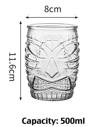 Tiki Glass Tiki Mug Modern Bar Tiki Cooler Clear Tumblers