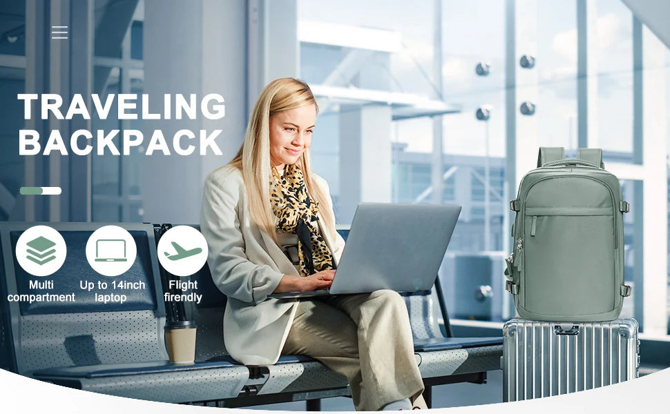 Luggage Laptop Daypack Carry on Backpack, Large Travel Backpack for Women .Man's Cabin Backpack Laptop bag Student School Bags