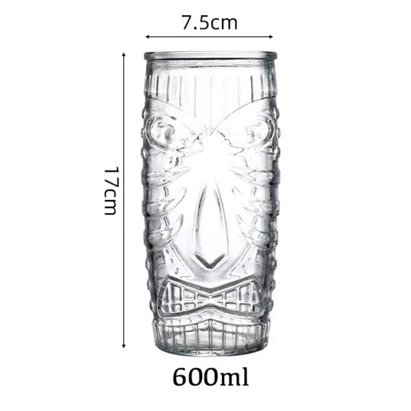 Tiki Glass Tiki Mug Modern Bar Tiki Cooler Clear Tumblers