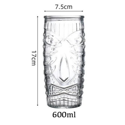 Tiki Glass Tiki Mug Modern Bar Tiki Cooler Clear Tumblers