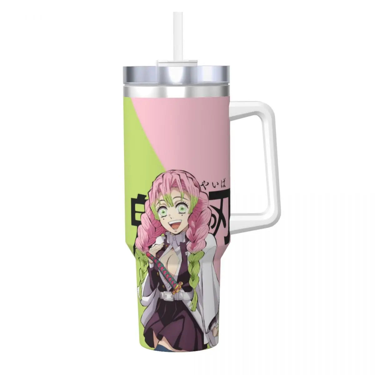 Demon Slayer 40 oz Tumbler with Handle and Straw Lid Stainless Steel Insulated Tumblers Travel