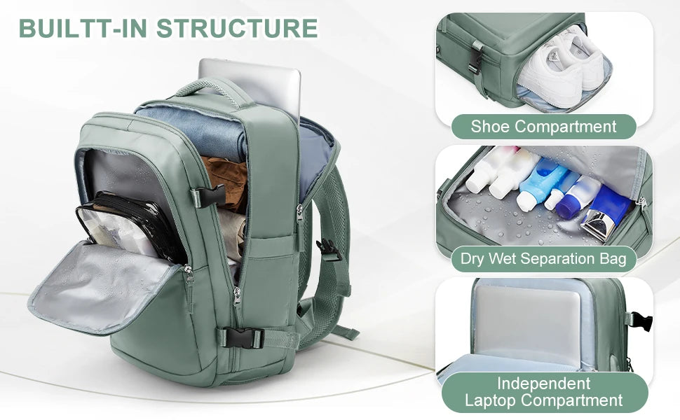 Luggage Laptop Daypack Carry on Backpack, Large Travel Backpack for Women .Man's Cabin Backpack Laptop bag Student School Bags