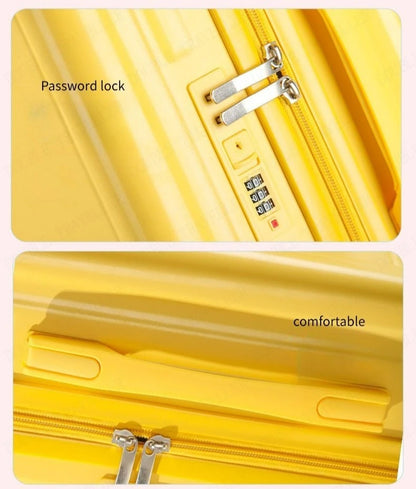 Kids Luggage Can Sit and Ride on Suitcase on Wheels Small Carry-on Suitcase for Children Zipper Trolley Luggage Bag