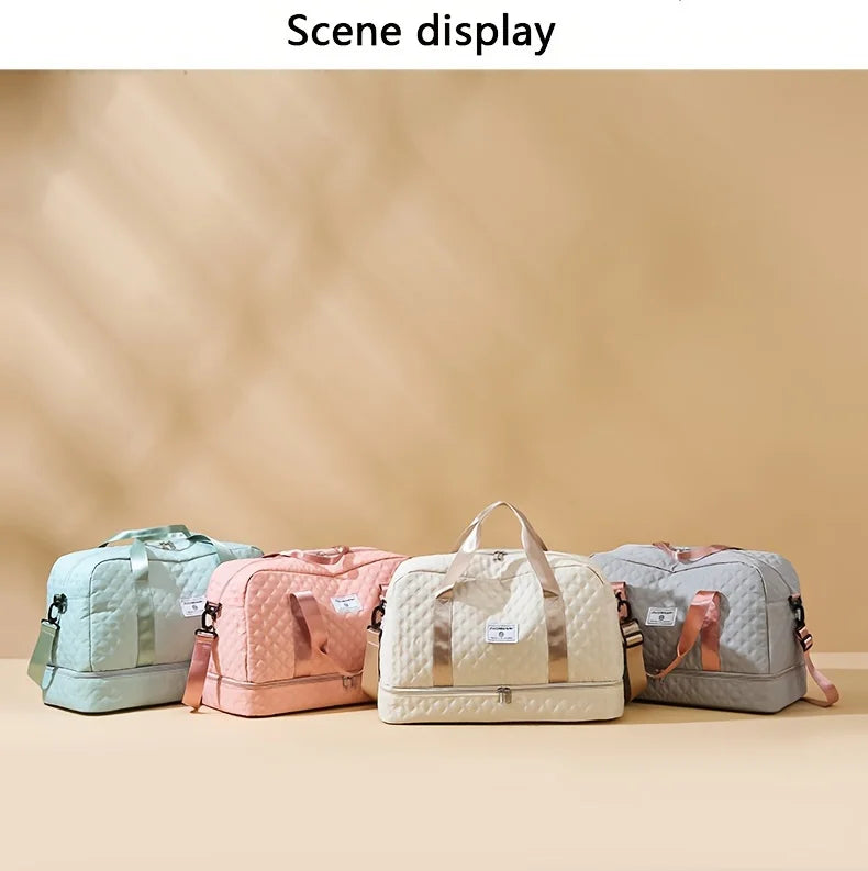 Lightweight Luggage Bag, Large Capacity Travel Duffle Bag Gym Tote Bags, Shoulder Weekender Overnight Bag