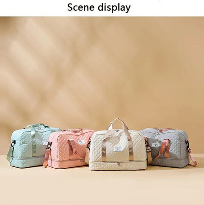 Lightweight Luggage Bag, Large Capacity Travel Duffle Bag Gym Tote Bags, Shoulder Weekender Overnight Bag