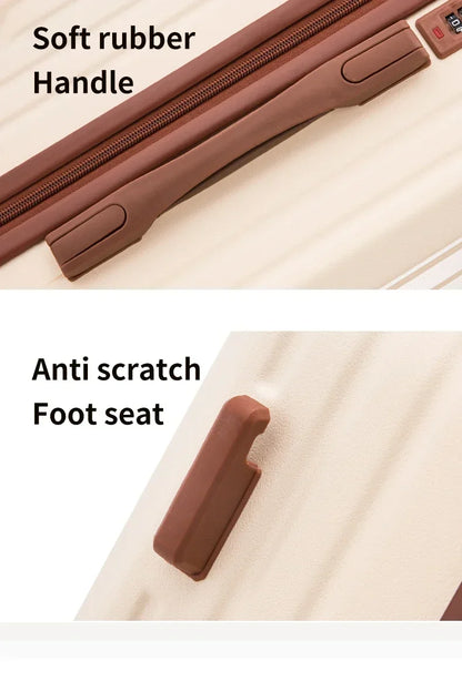 20-28 Inch Aluminum-Magnesium Luggage: Carry-On Trolley with Cup Holder and 4-Wheel Spinner-Durable Lightweight Travel Suitcase