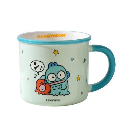 Tumbler Hello Kitty Ceramics Cartoon Printing Household Glass Dormitory Mug Delicate Fashion Practical Lidless Cute Cup