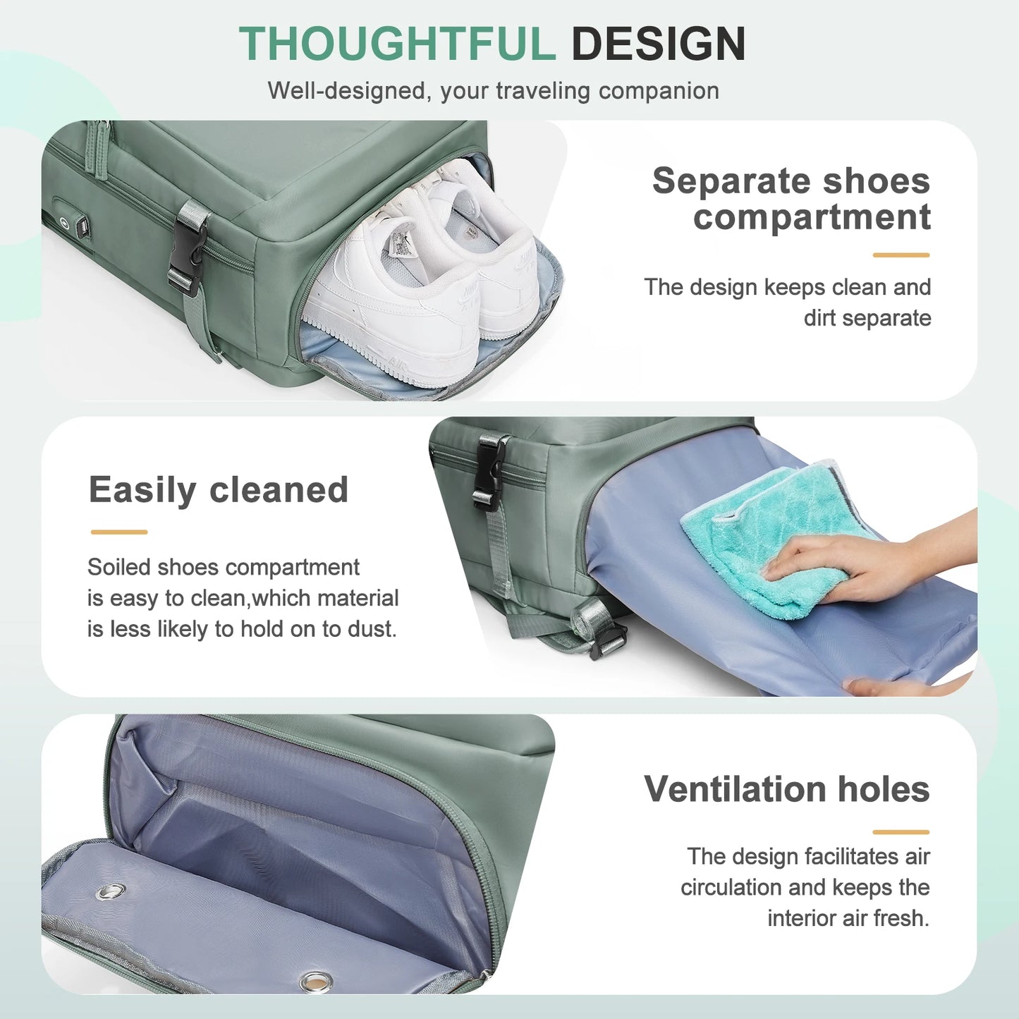 Luggage Laptop Daypack Carry on Backpack, Large Travel Backpack for Women .Man's Cabin Backpack Laptop bag Student School Bags