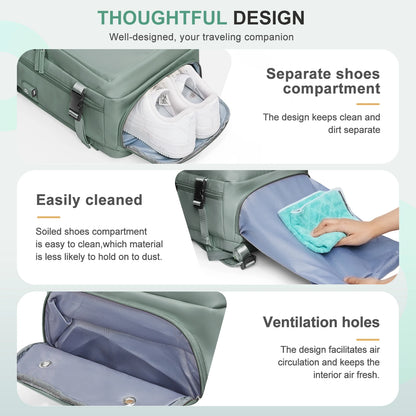 Luggage Laptop Daypack Carry on Backpack, Large Travel Backpack for Women .Man's Cabin Backpack Laptop bag Student School Bags