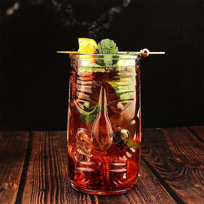 Tiki Glass Tiki Mug Modern Bar Tiki Cooler Clear Tumblers
