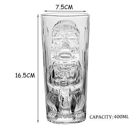 Tiki Glass Tiki Mug Modern Bar Tiki Cooler Clear Tumblers