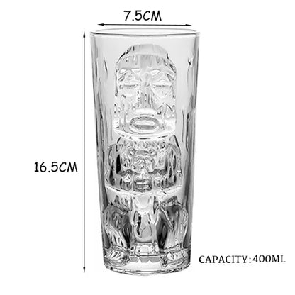 Tiki Glass Tiki Mug Modern Bar Tiki Cooler Clear Tumblers