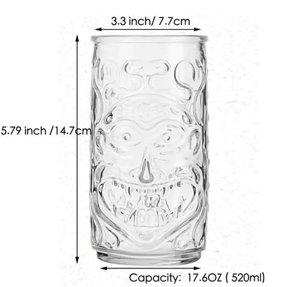 Tiki Glass Tiki Mug Modern Bar Tiki Cooler Clear Tumblers